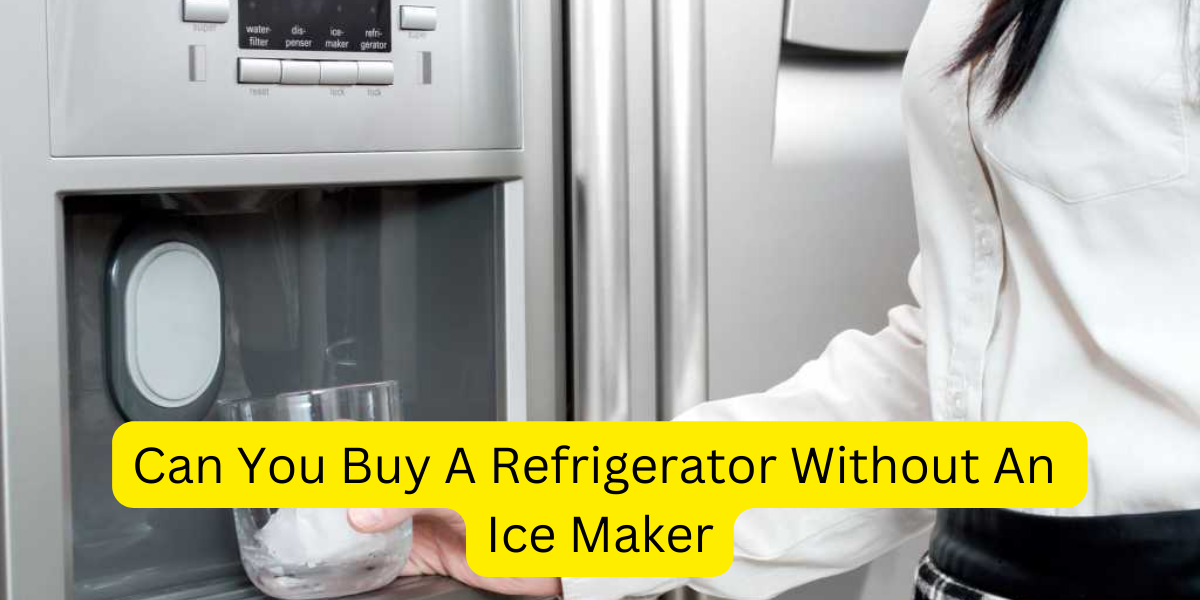 Can You Buy A Refrigerator Without An Ice Maker?