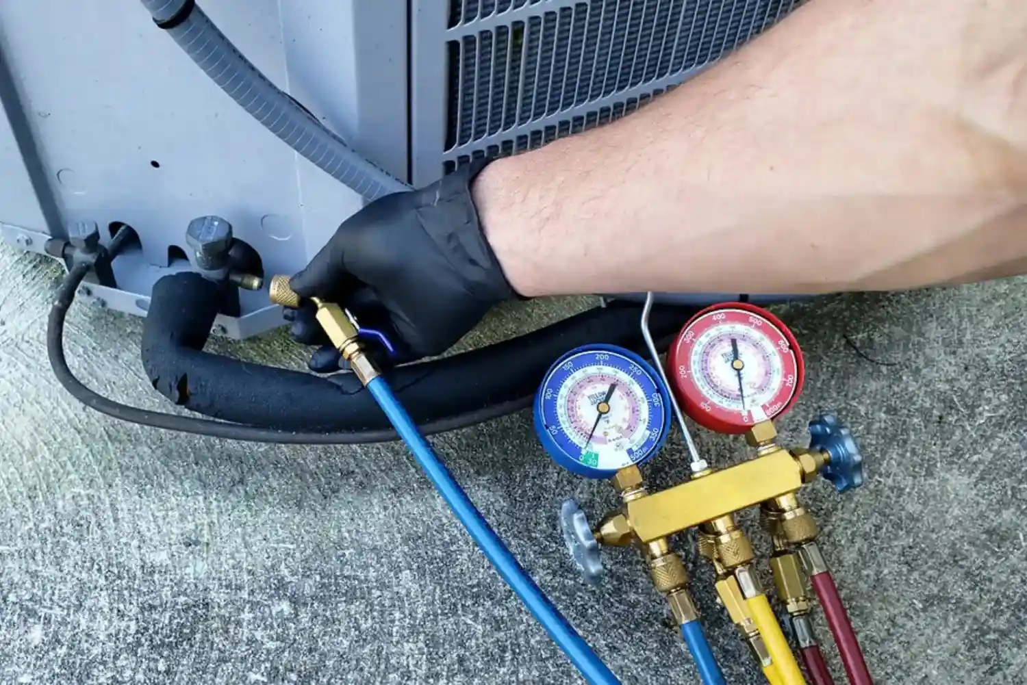 AC Gas Pressure Check and Refill