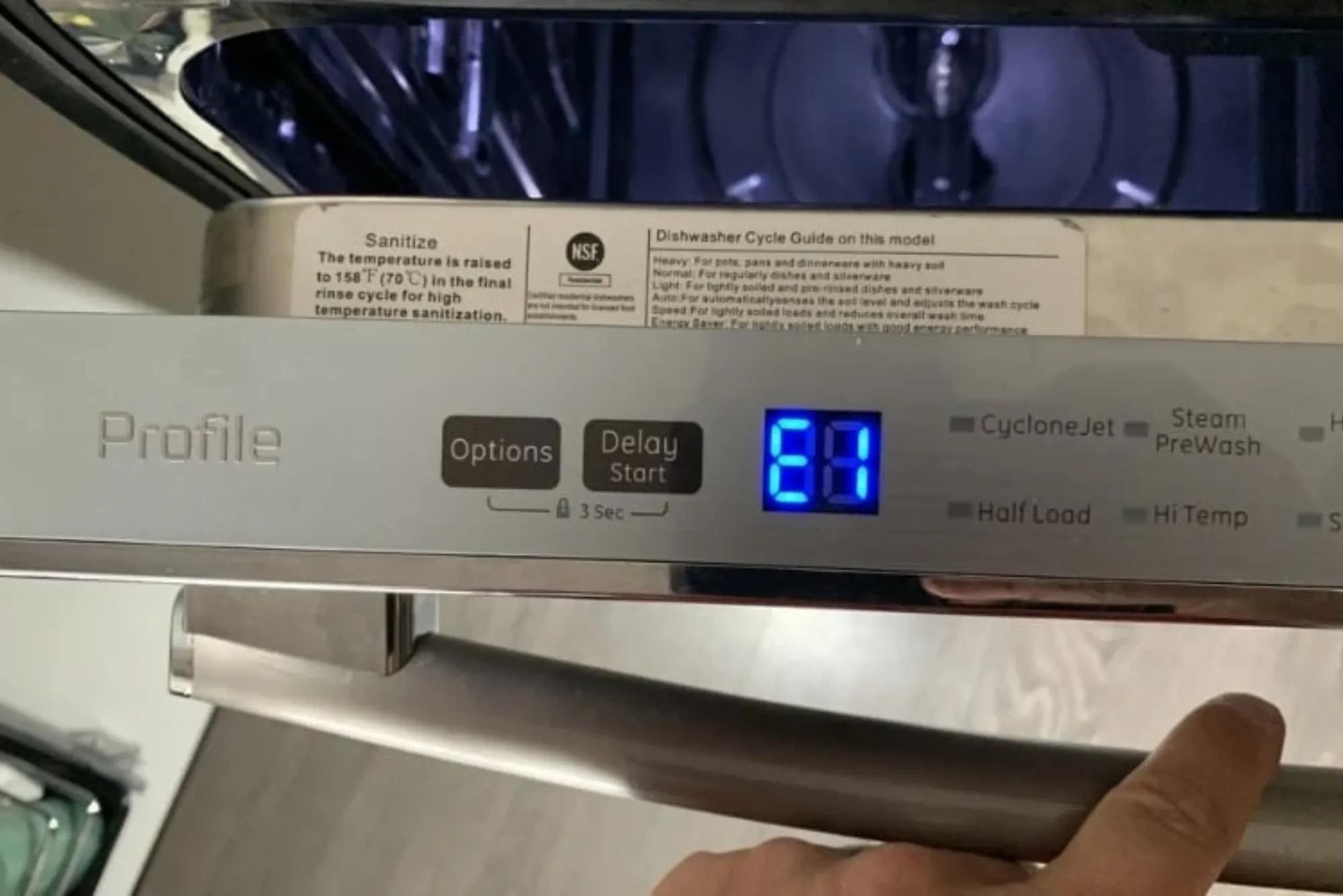 Dishwasher Error Code Inspection and Repair Service
